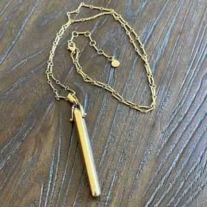 Stella & Dot Gold Rebel Pendant Necklace